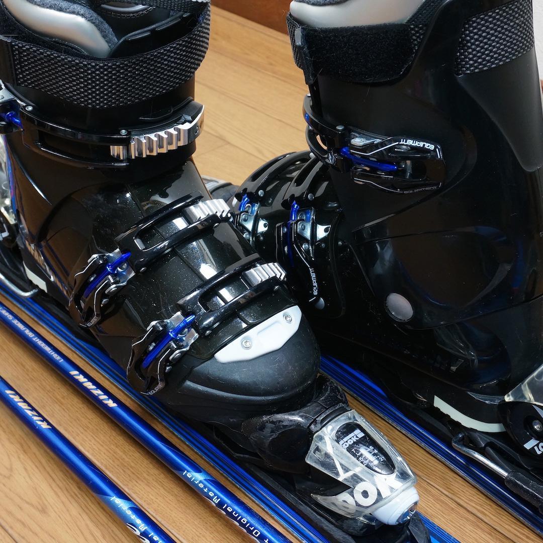 メンテ済 130cm靴26～26.5cm DYNASTAR ショートスキーセット