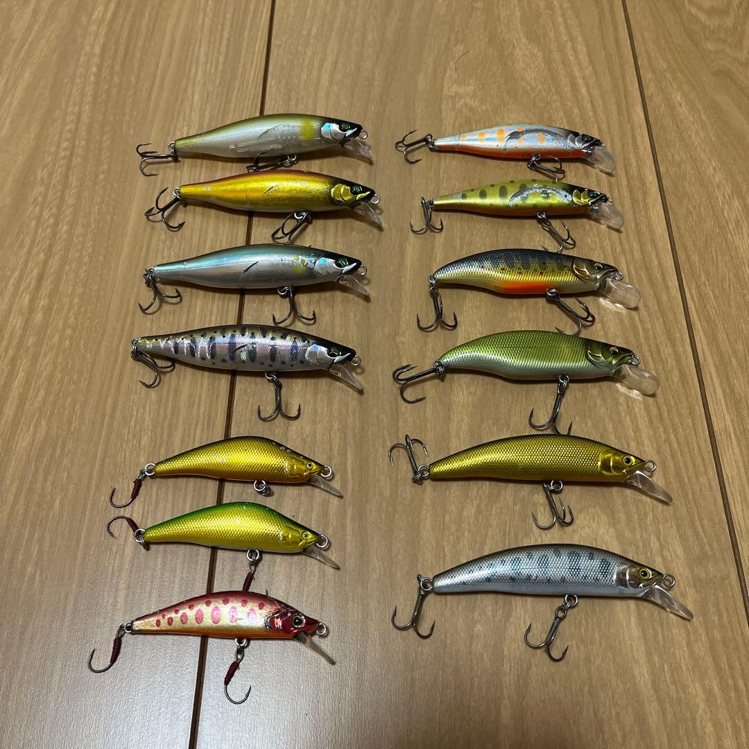 本流、渓流ルアーセット　13点
