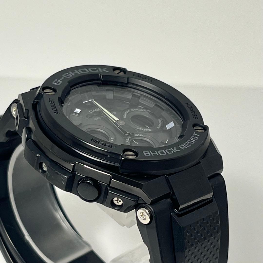 美品✨ G-SHOCK GST-W300G 電波ソーラー メンズ腕時計 ブラック