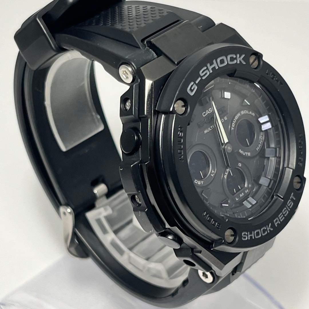 美品✨ G-SHOCK GST-W300G 電波ソーラー メンズ腕時計 ブラック