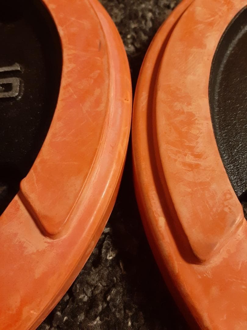 IROTEC　アイロテック 　ダンベル/バーベルプレート10kgx2 （ラバー付