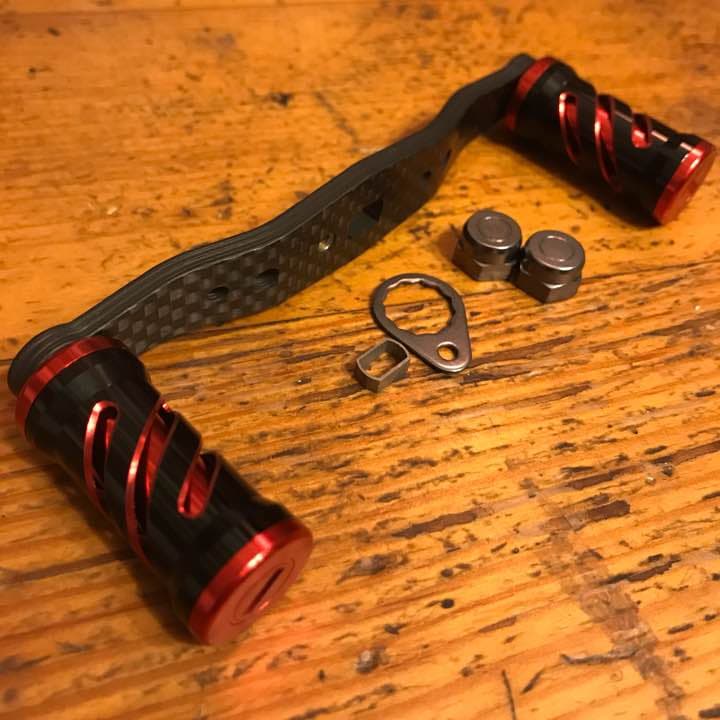 最高級set★オススメ★シマノ.アブ.ダイワ全てに適合★カスタムハンドル