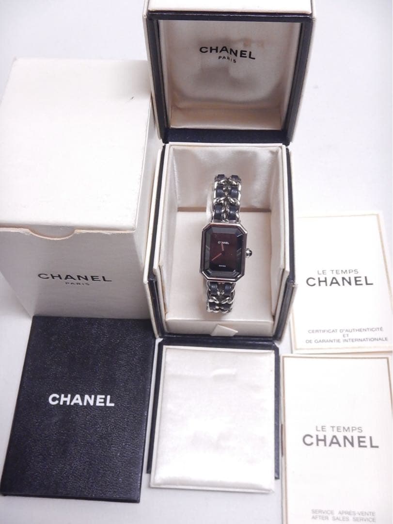 極美品■シャネル プルミエール Mサイズ H0451 時計 シルバー■