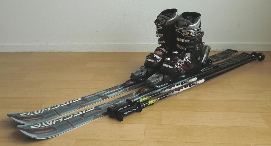 ■■送料無料■FISCHER■メンズスキーセット■板152靴25.5■メンテ付■