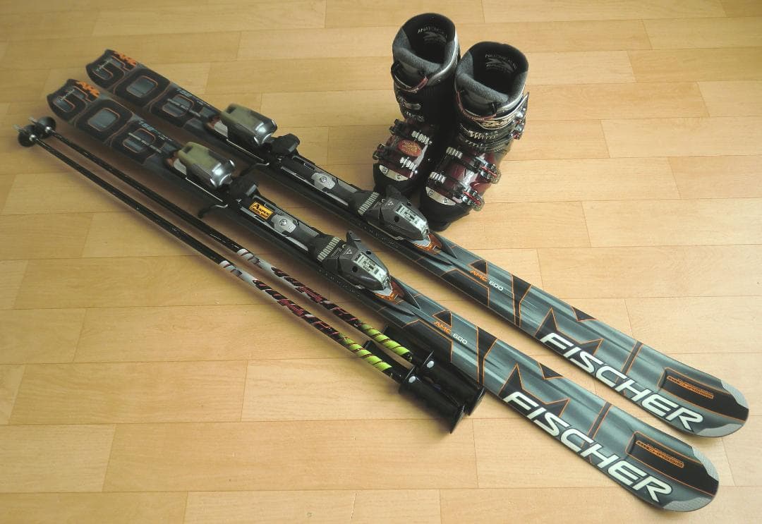 ■■送料無料■FISCHER■メンズスキーセット■板152靴25.5■メンテ付■
