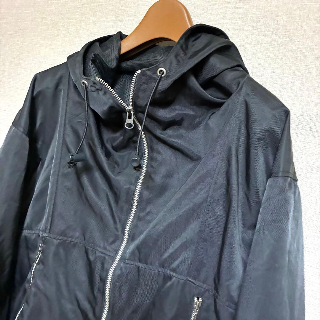 45rpm ジップアップブルゾン　裏地メッシュ　ブラック
