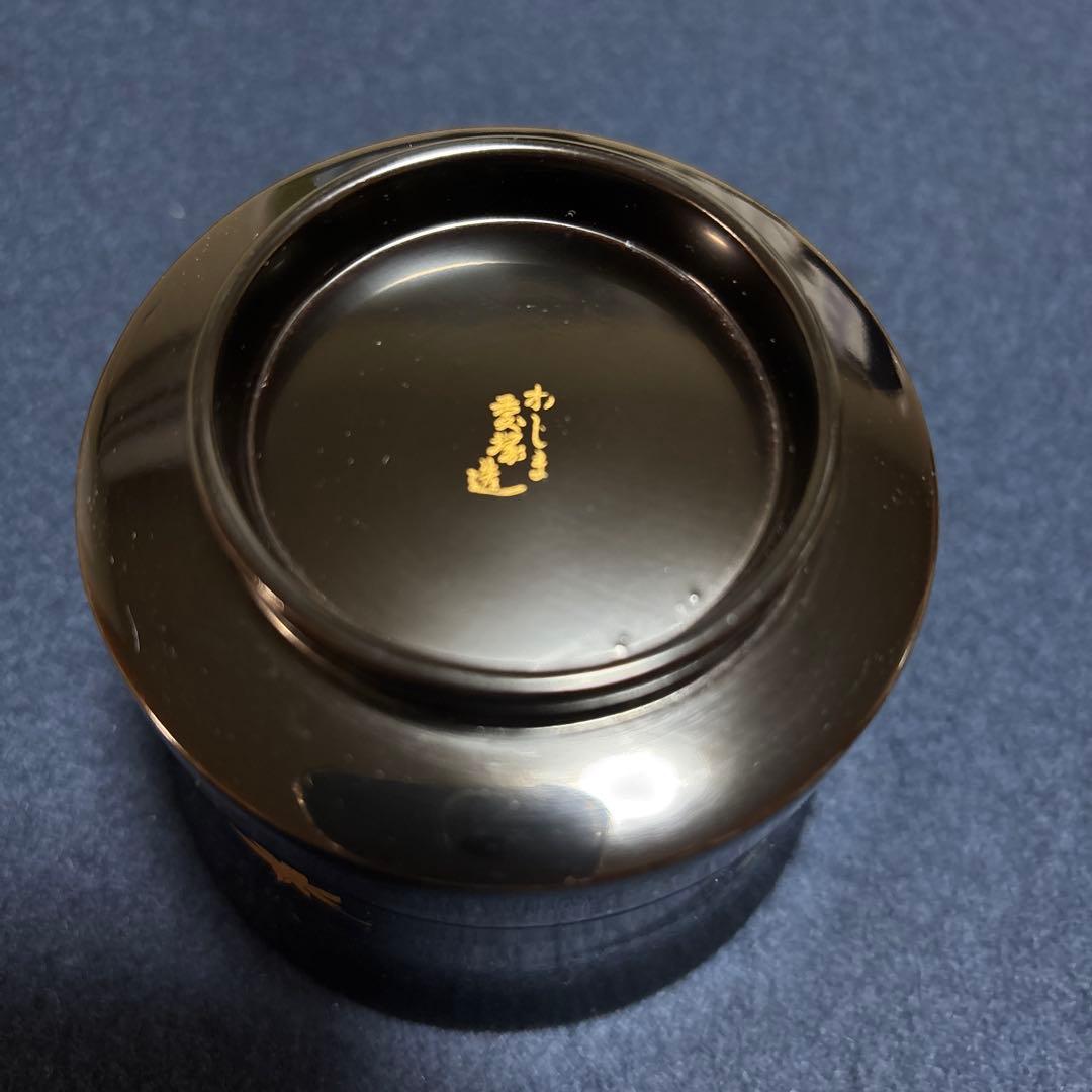 輪島塗　慶塚造　松笠形　吸物椀　梅紅葉　5客組