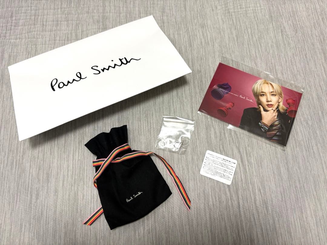 【新品・未使用】Paul Smith Bicolor Logo シングルピアス