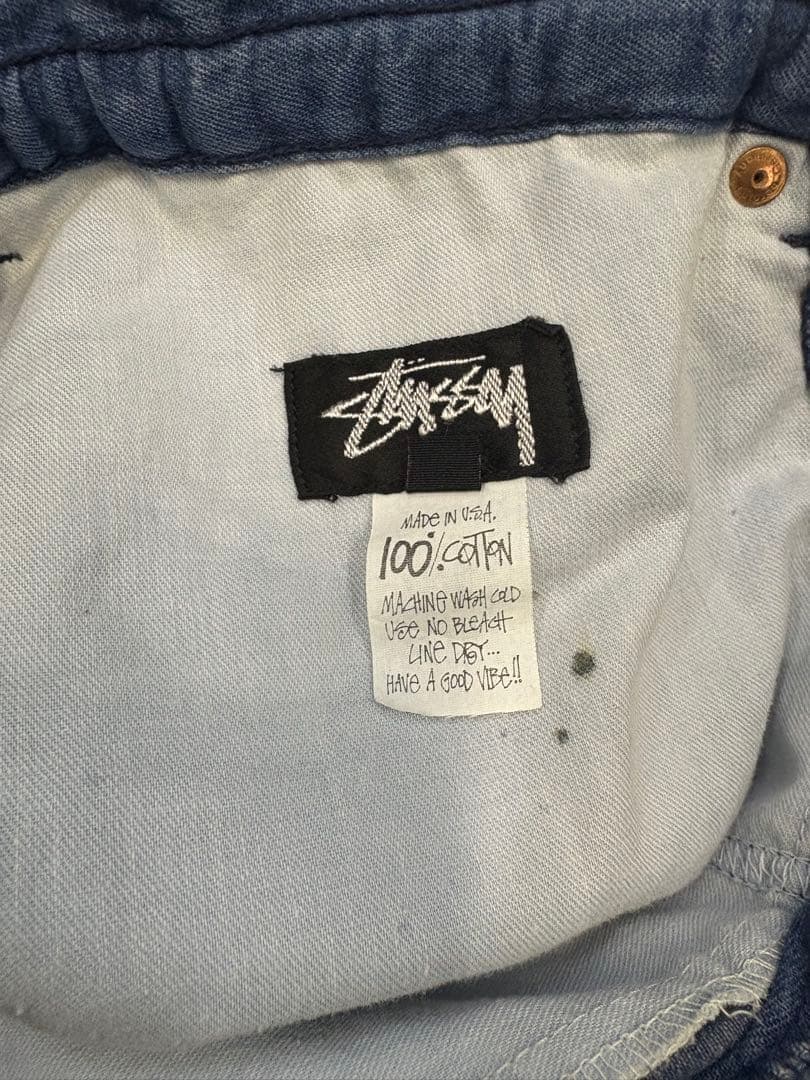 stussy 80s デニムショーツ