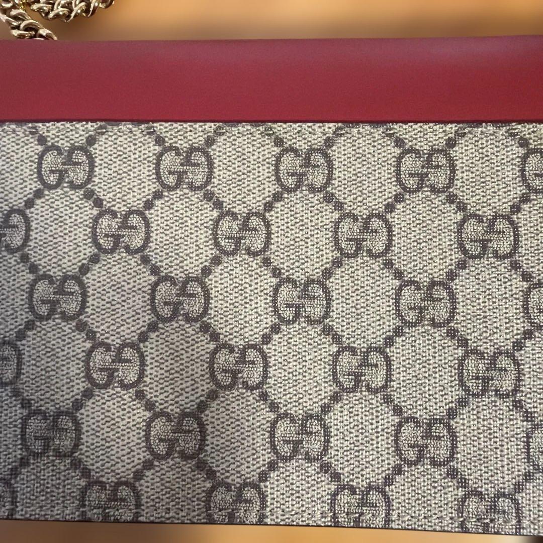 GGパターン 赤 ショルダーバッグ