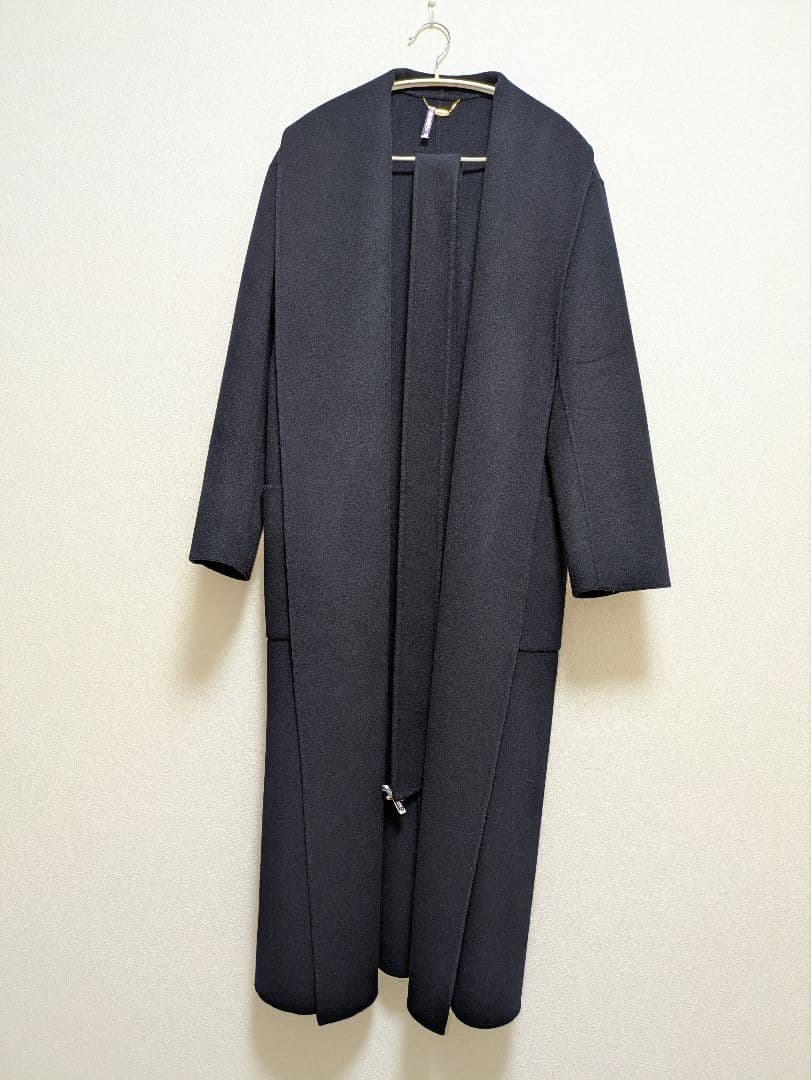 アルアバイル　カシミア混リバーショールカラーコート　サイズ2