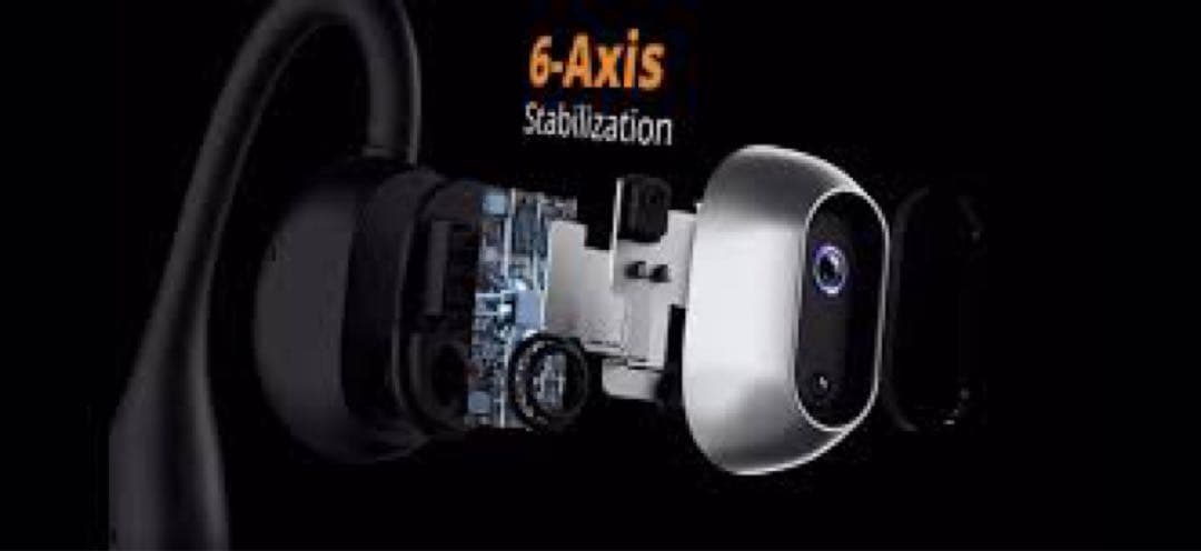 ジ*ー様 VibeLens MusicCam 骨伝導イヤホン ブラック