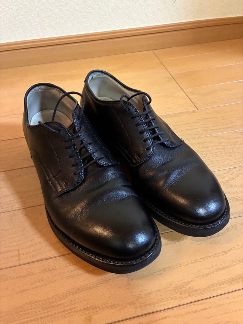 【6.5D】オールデン プレントゥー 53547 黒 カーフ ドレスラバーソール