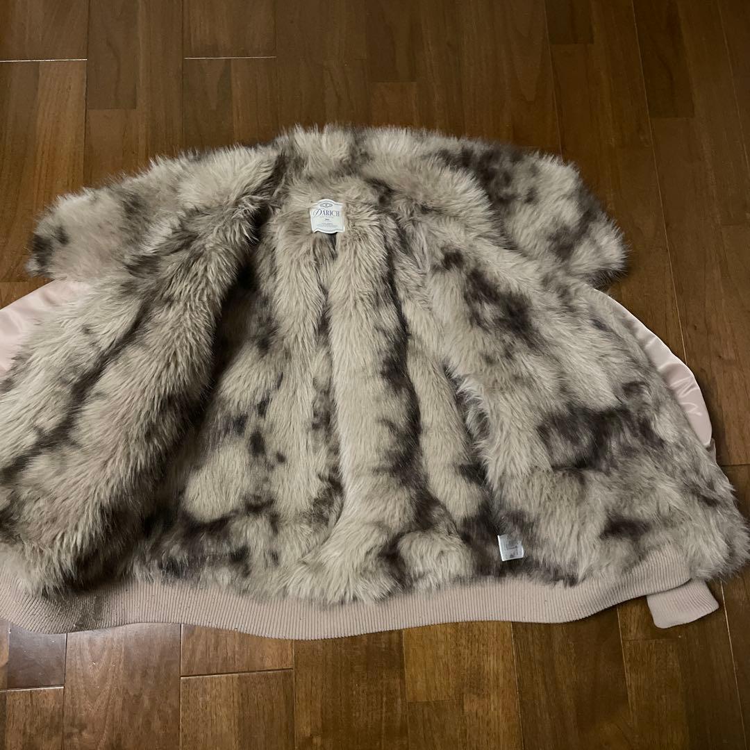 最終値下げ❗️Darich アニマルファーN2Bフライトジャケット ベージュピンク