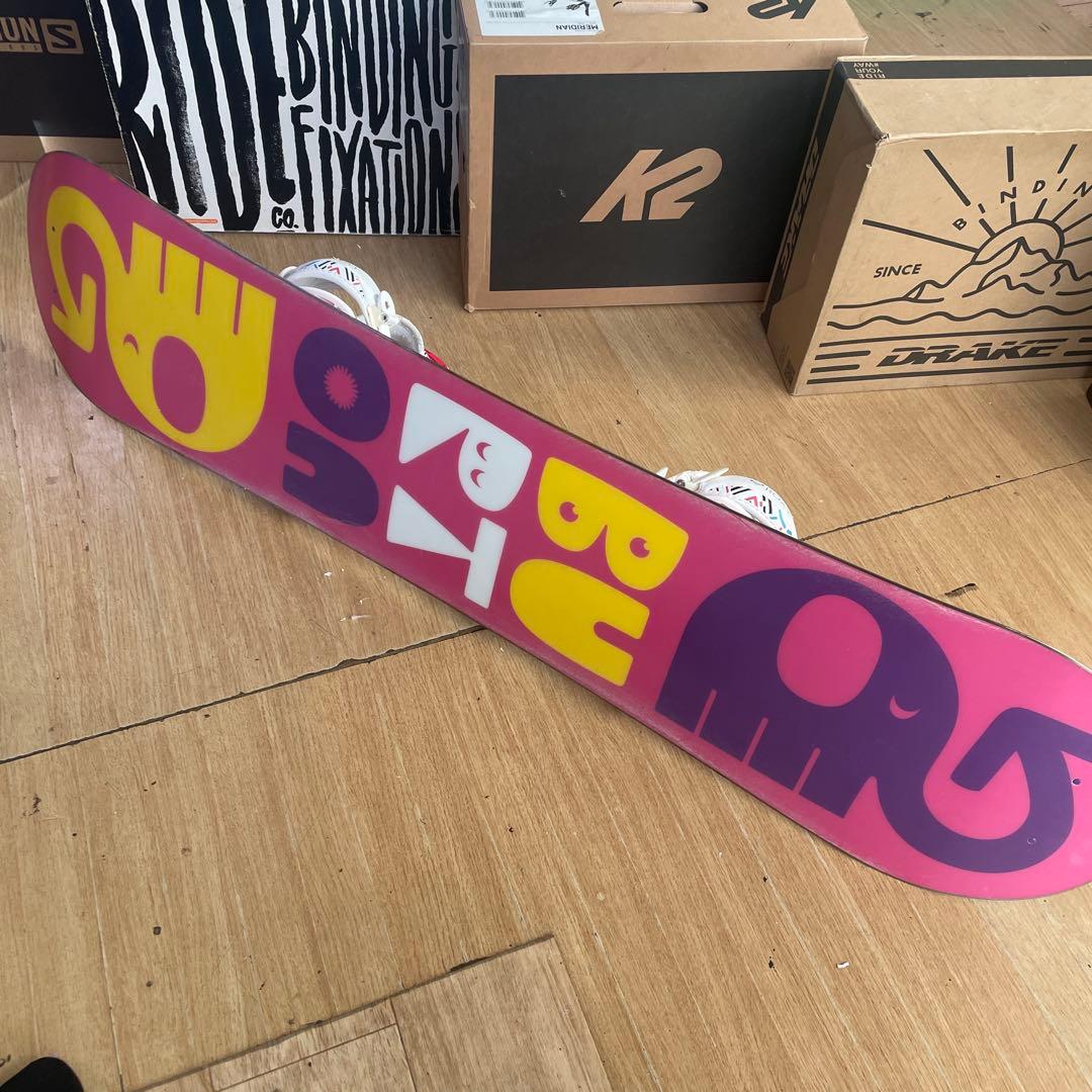 BURTON　キッズスノーボードセット　120cm　バートン　バイン付3点セット