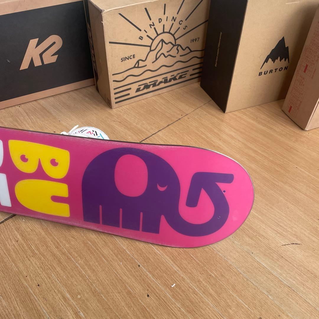 BURTON　キッズスノーボードセット　120cm　バートン　バイン付3点セット