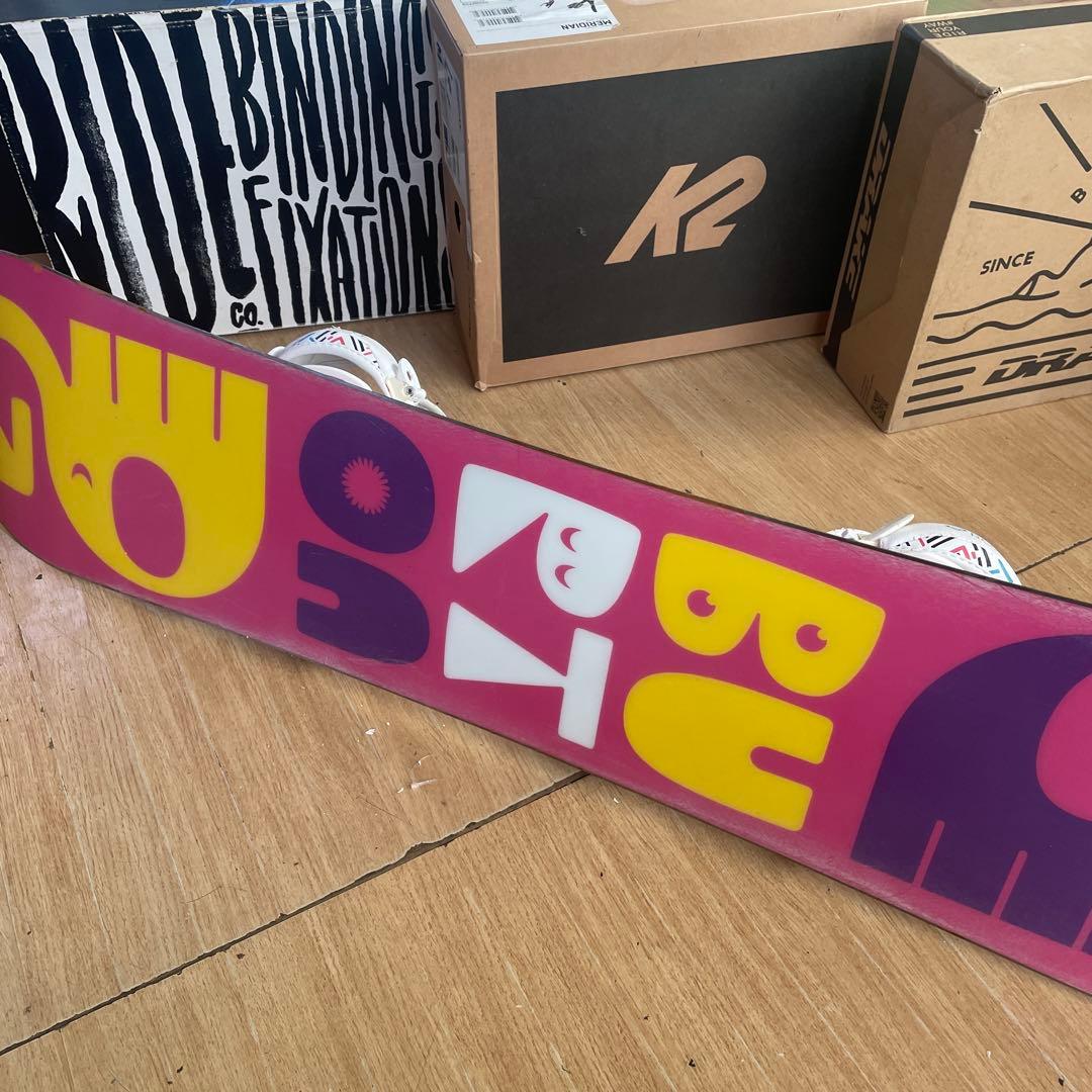 BURTON　キッズスノーボードセット　120cm　バートン　バイン付3点セット