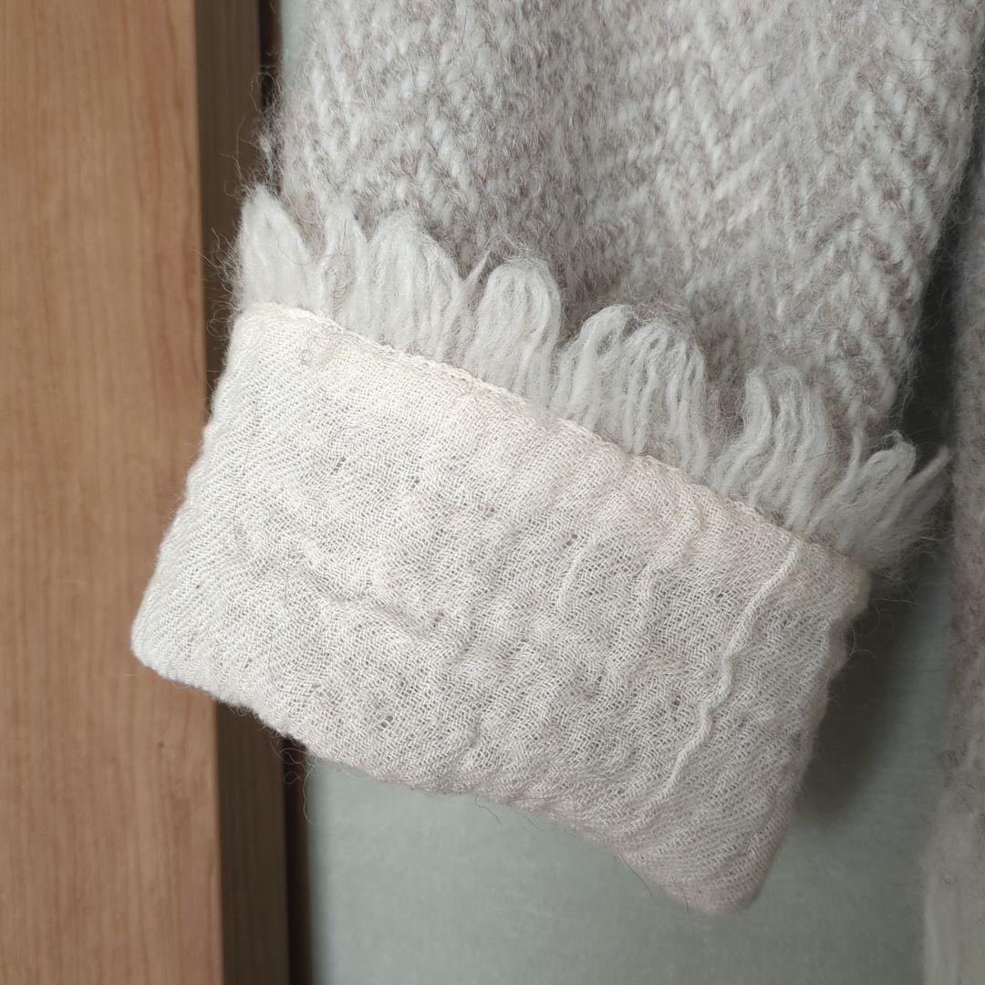 PRISTINE プリスティン　ウールアルパカ　ノーカラージャケット