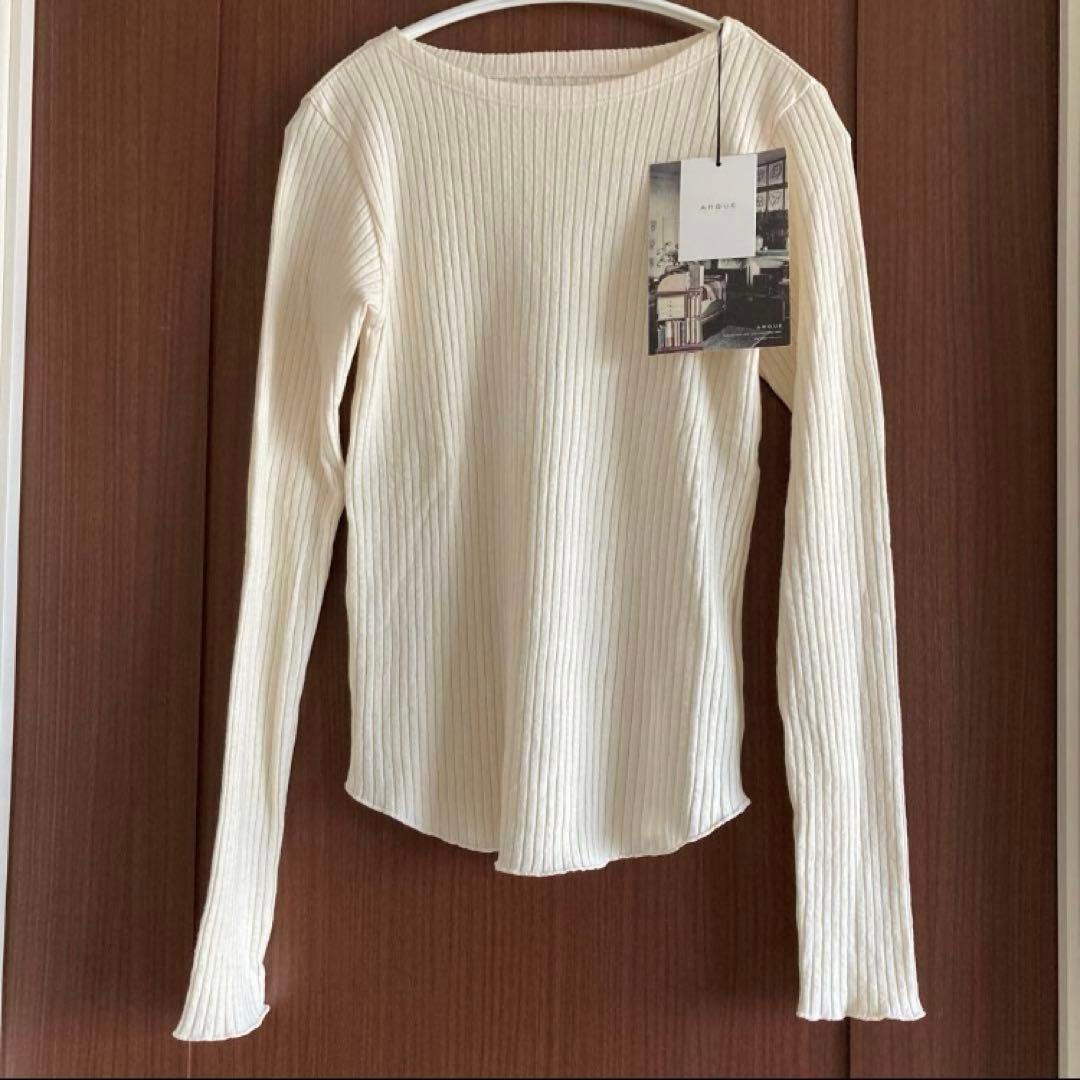 新品argue リブTシャツ② RANDOM RIB KNIT T-SHIRTS