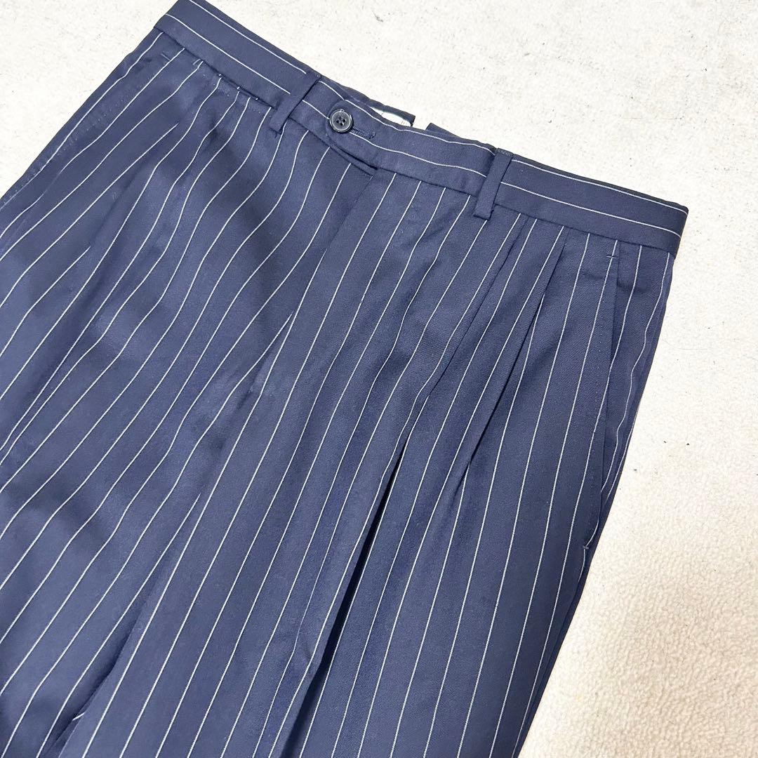 美品　エルメネジルドゼニア　スーツセットアップ　チョークストライプ　ス・ミズーラ