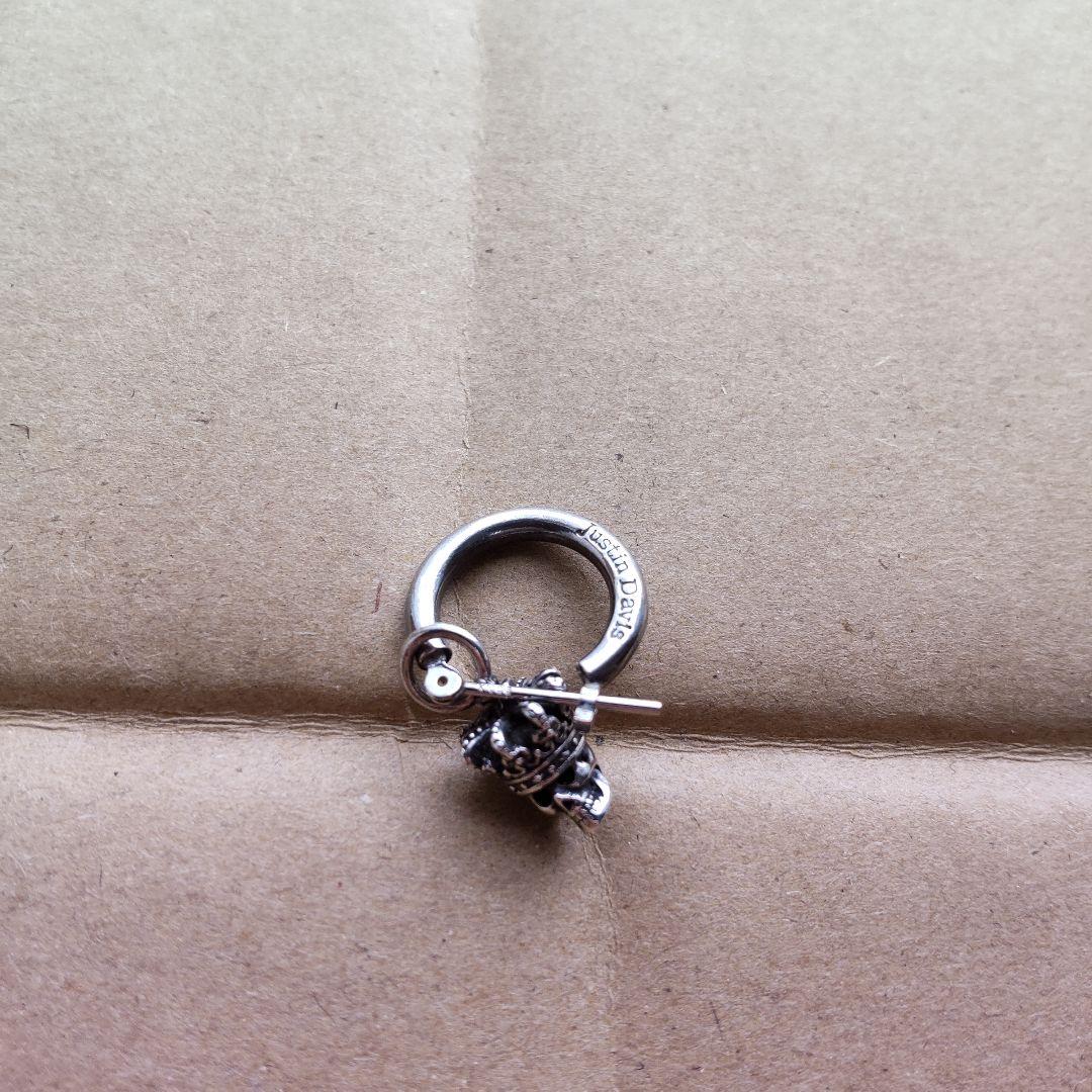 ジャスティンデイビス　ピアス Justin Davis スカル ドクロ フープ