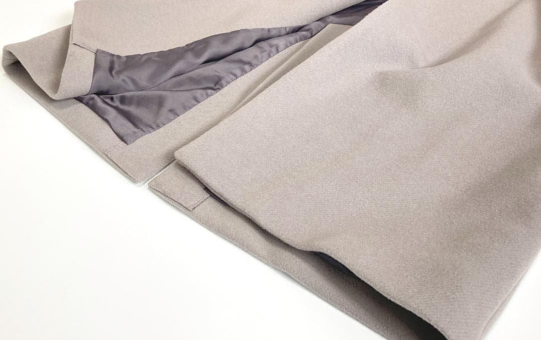 美品IENAイエナきれい色ゆったりシルエットMANTECOノーカラーコート♪.