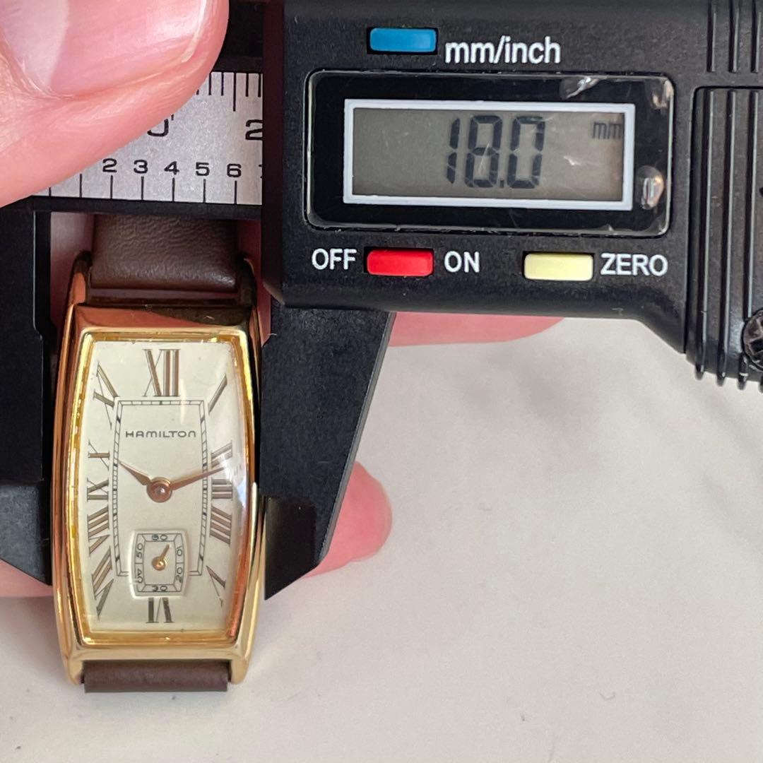 稼動品　HAMILTON ハミルトン　アードモア　スモセコ　ゴールド　腕時計