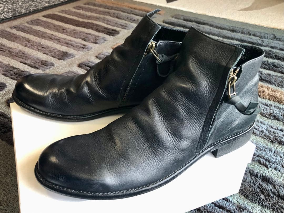 【美品】ARGISアルジス サイドジップブーツ本革サイズ40