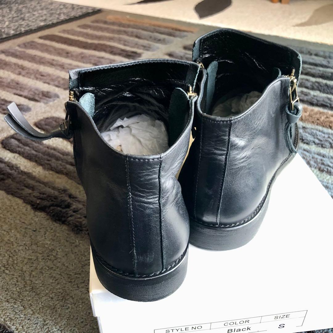 【美品】ARGISアルジス サイドジップブーツ本革サイズ40