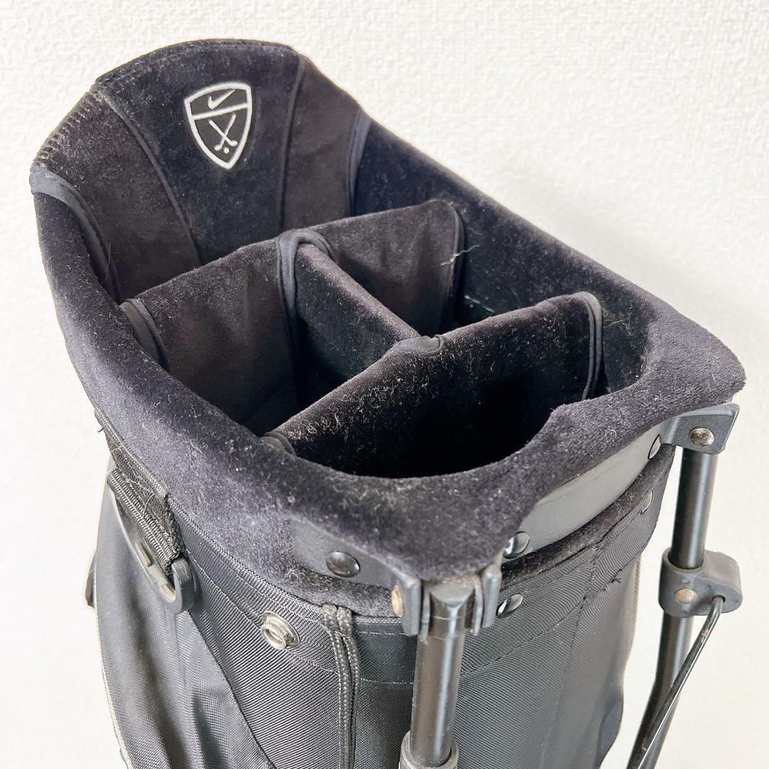 希少 ナイキ ゴルフスタンドキャディバッググリーン 8.5型〜9型4分割フード付