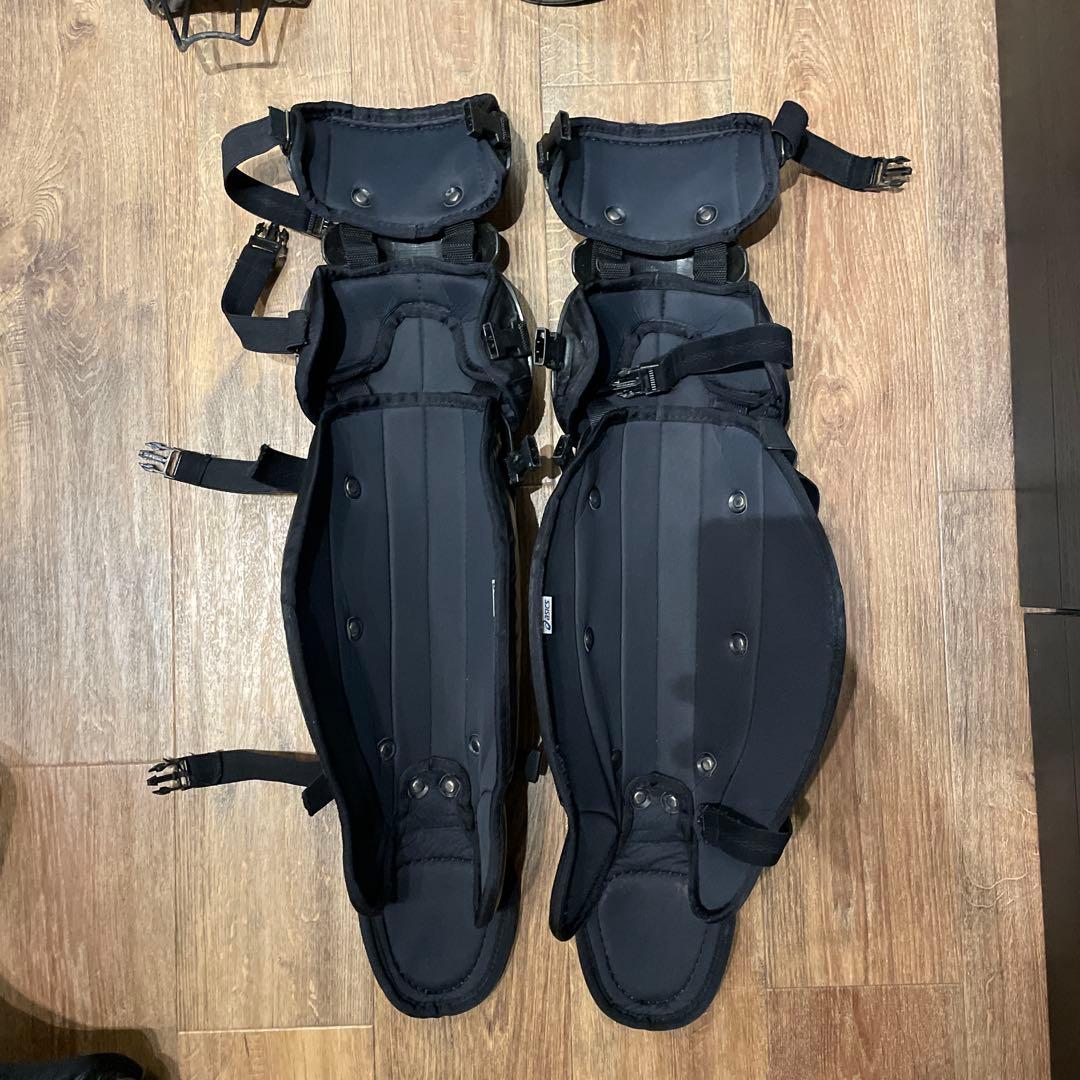 【洗濯済】アシックス軟式キャッチャー防具 一式 ブラック JSBB