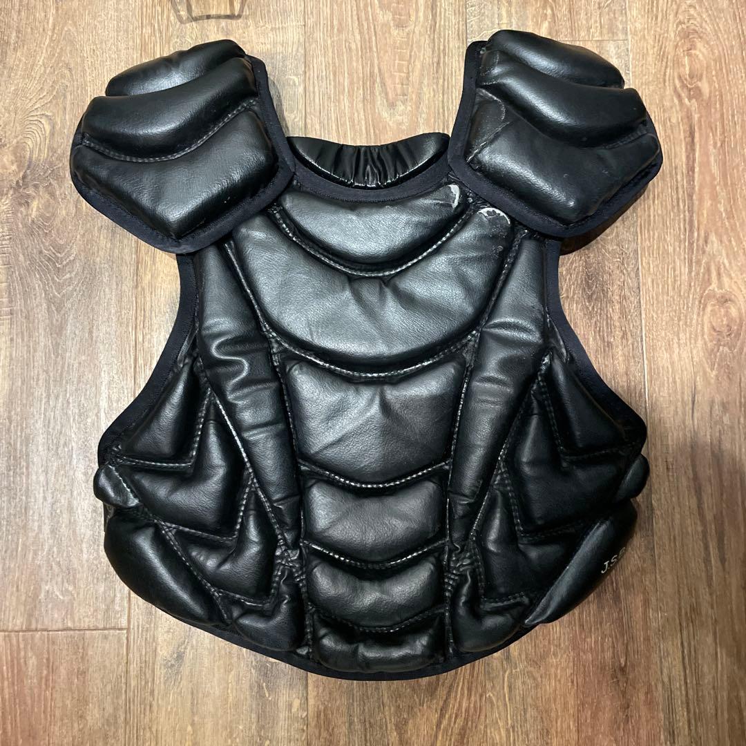 【洗濯済】アシックス軟式キャッチャー防具 一式 ブラック JSBB