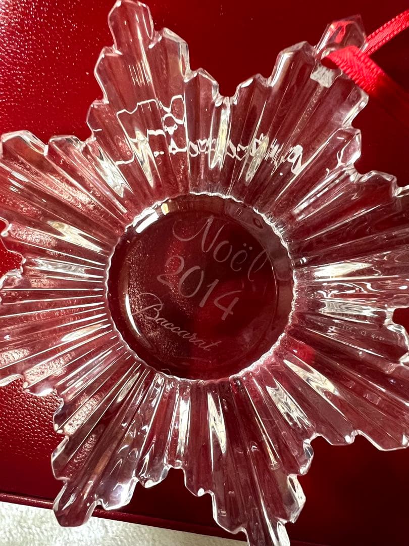 バカラ　オーナメント　ピンブローチ付き　2014