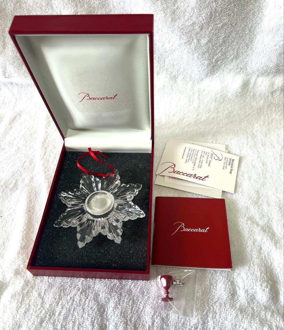 バカラ　オーナメント　ピンブローチ付き　2014
