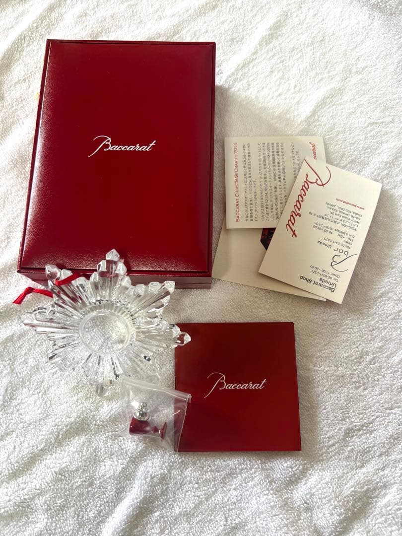 バカラ　オーナメント　ピンブローチ付き　2014