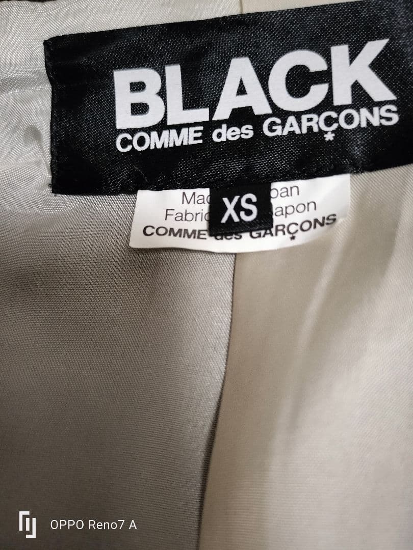 BLACKCOMMEdesGARCONS スナップボタンジャケット