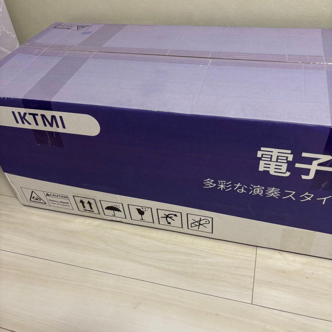 IKTMI 木製 電子ピアノ 88鍵 アップライト ペダル付き ピアノカバー