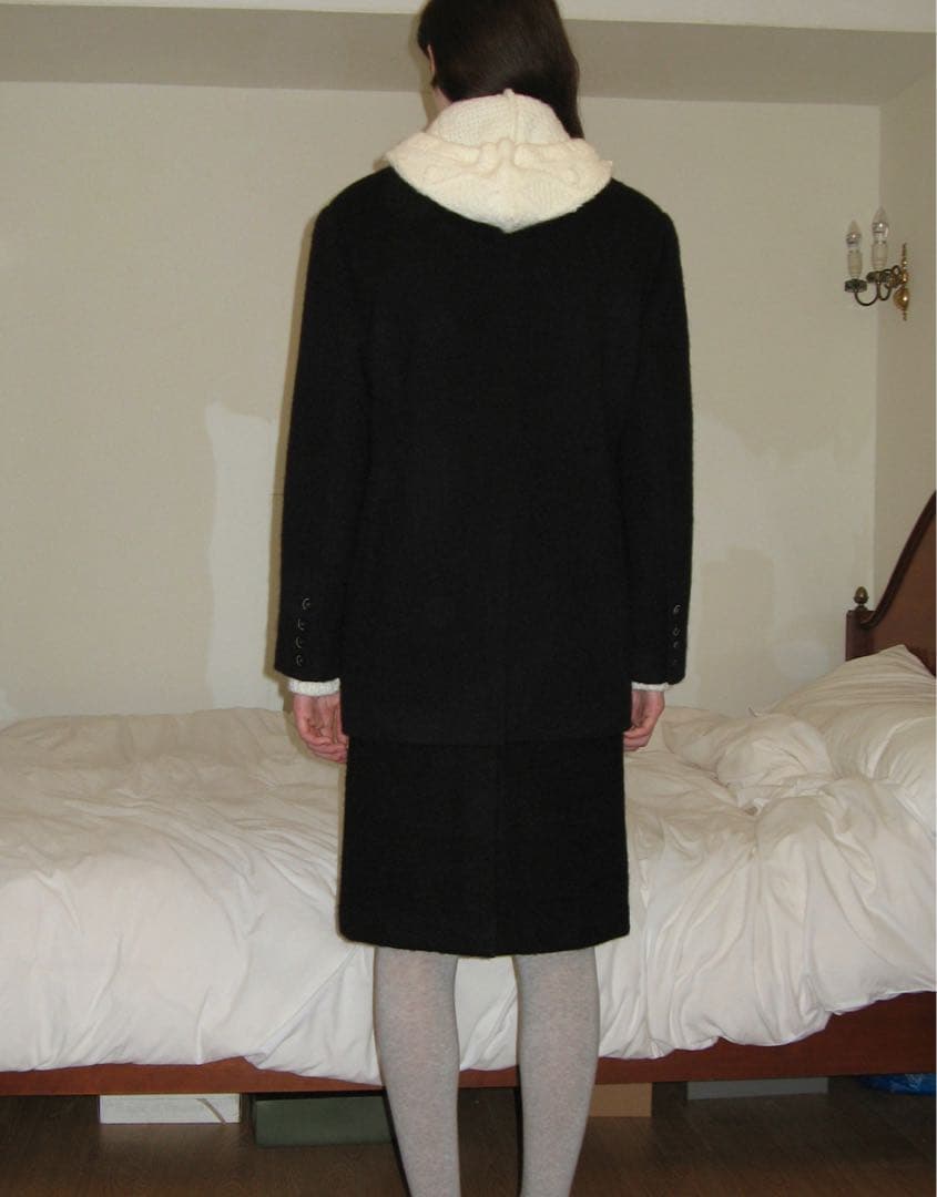 [新品]シヌーンSinoonハーフコートブラック