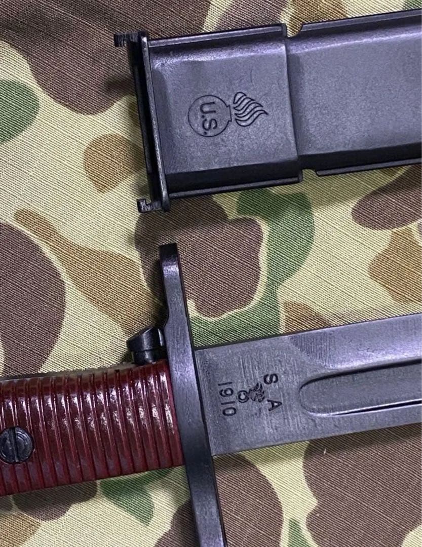 WWⅡ 米軍 M1903 スプリングフィール用銃剣と鞘（プラ製）★レプリカ★