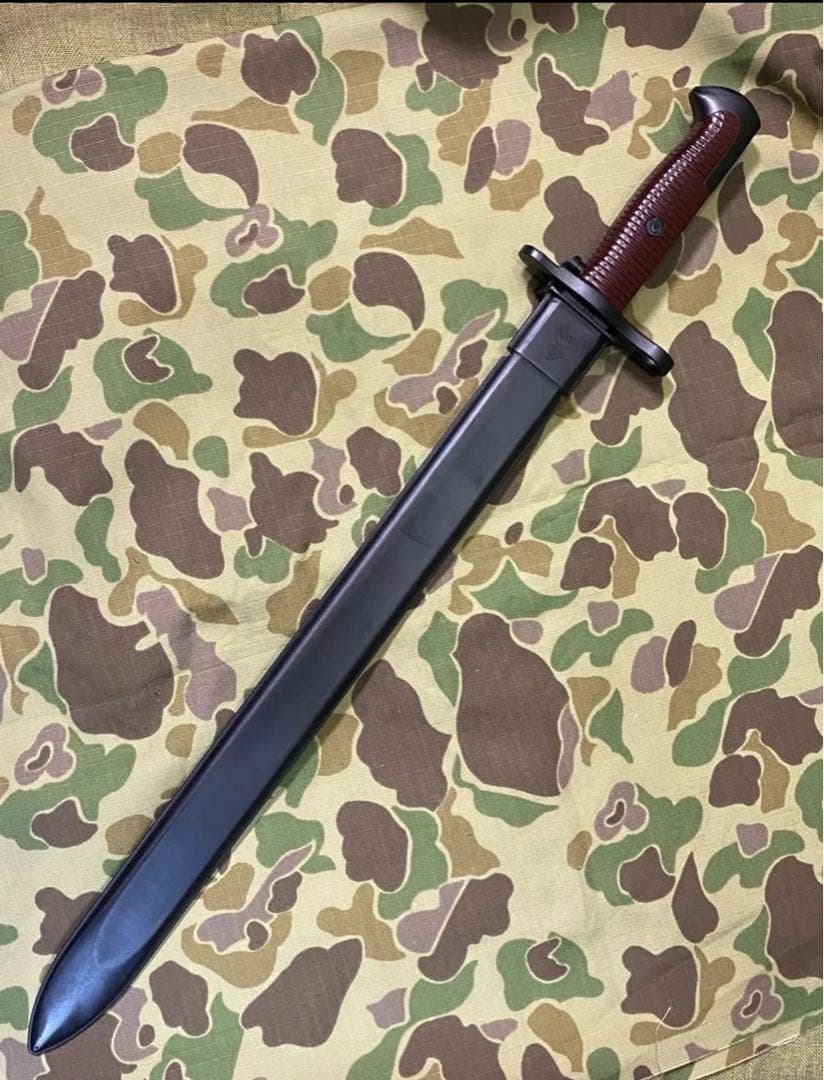 WWⅡ 米軍 M1903 スプリングフィール用銃剣と鞘（プラ製）★レプリカ★