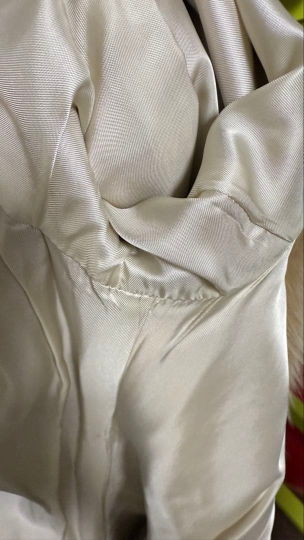 マテリア　アンゴラ混ベルテッドコート　フォックスファー