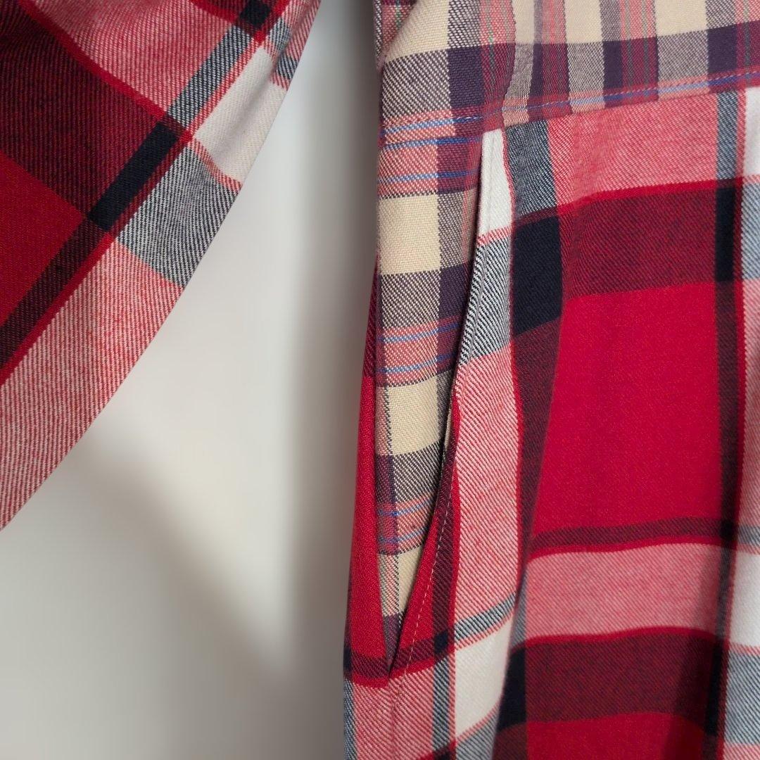 ハンドメイド　裏起毛の暖かロングワンピース＆フード付マフラー