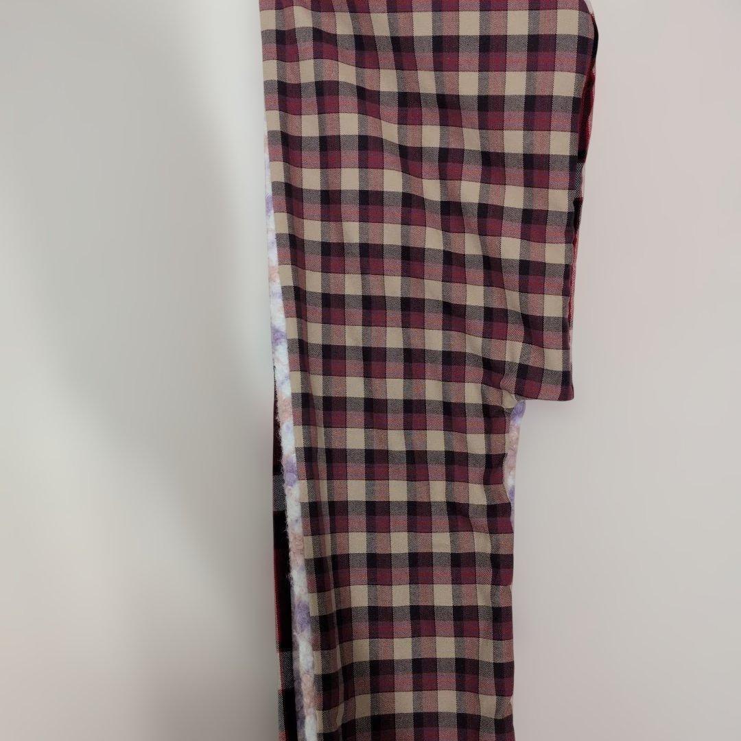 ハンドメイド　裏起毛の暖かロングワンピース＆フード付マフラー