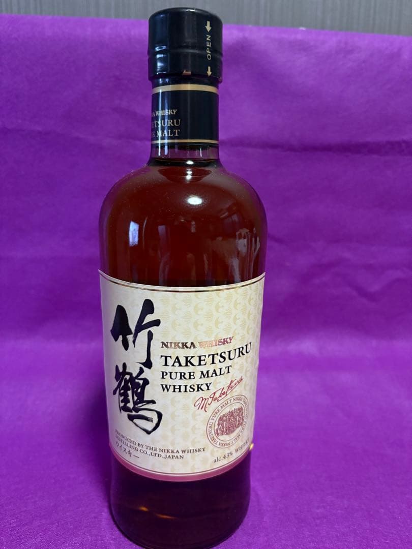 竹鶴ピュアモルトウイスキー 700ml 越前和紙贈答包装済み