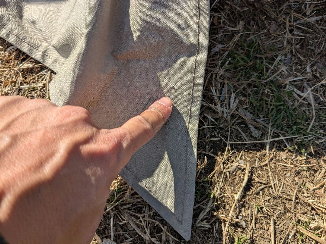 FIELDOOR　フォークテント280 TC プラス　グランドシート＆ポール付き