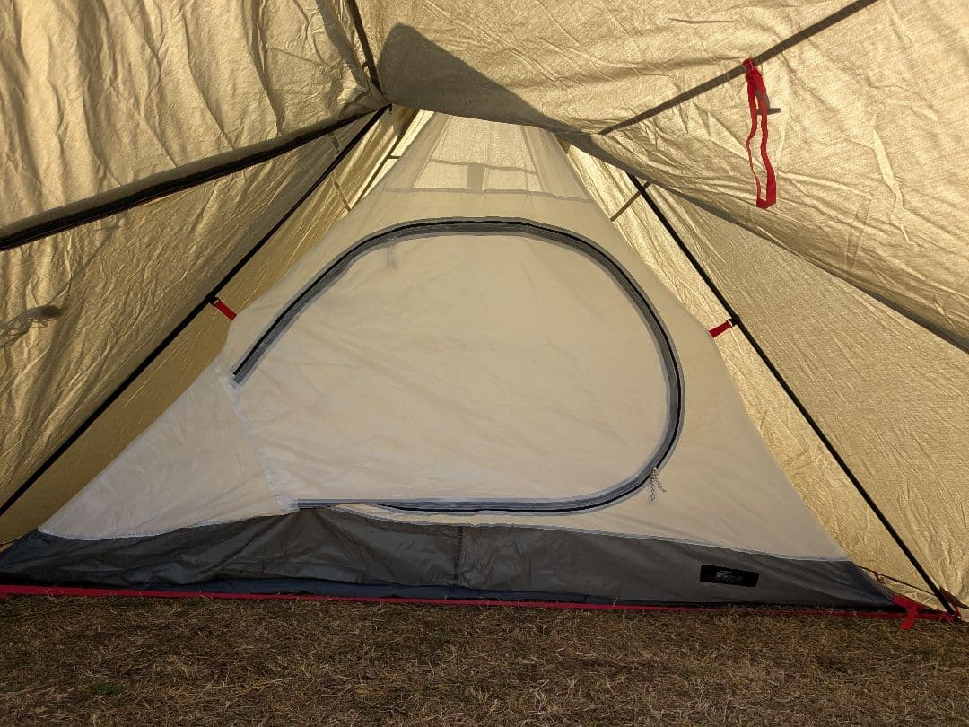 FIELDOOR　フォークテント280 TC プラス　グランドシート＆ポール付き