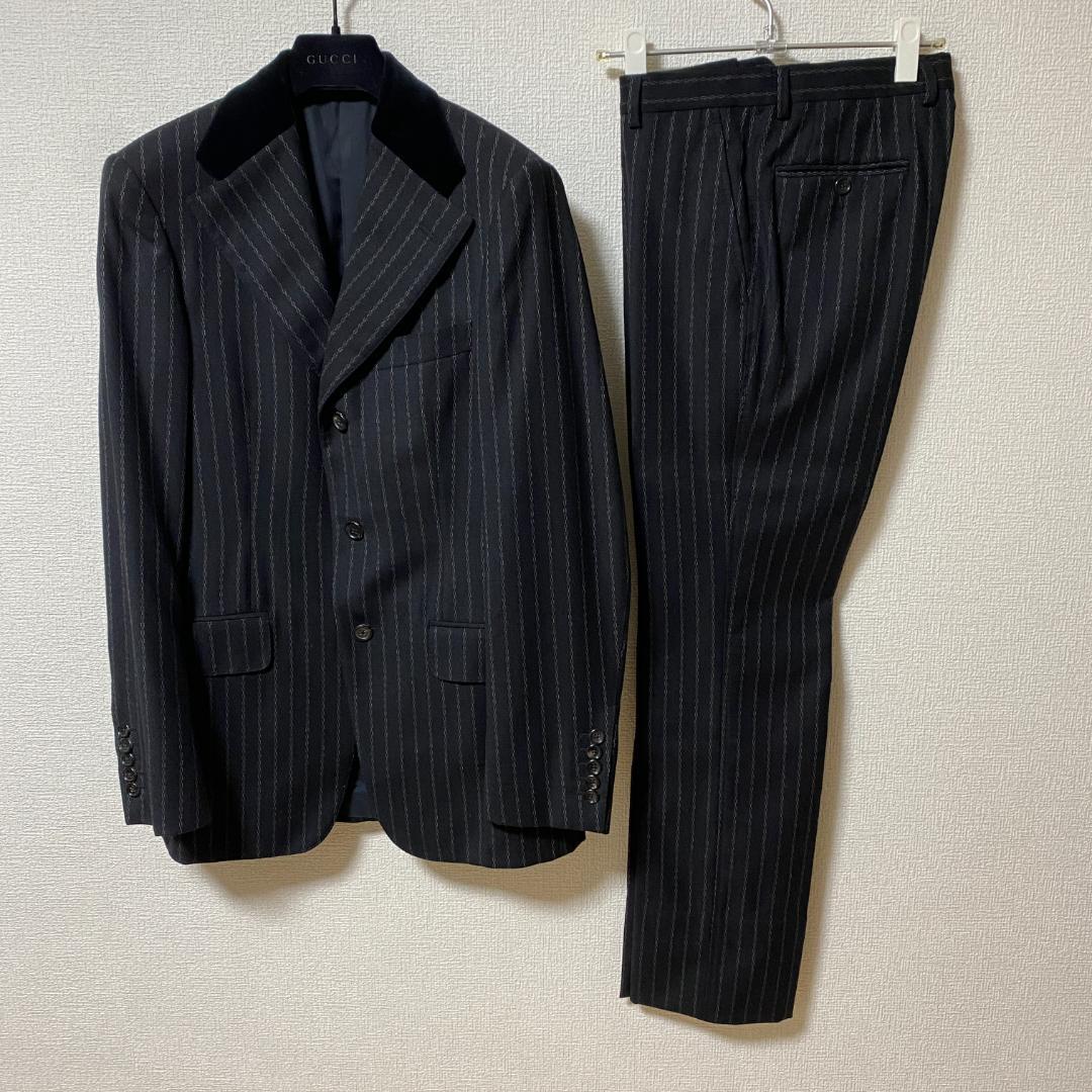 【超希少】GUCCI 2004AW トムフォード期 ベロア チェーン柄スーツ