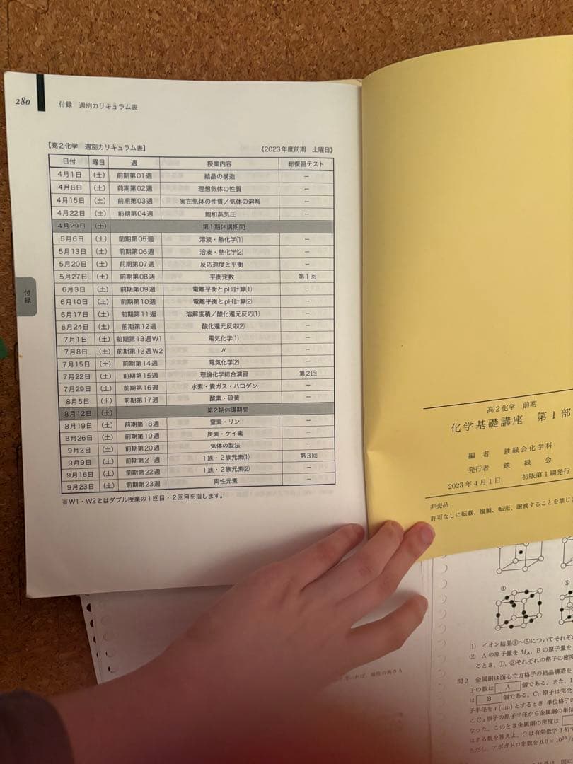 2023鉄緑会高二化学一式