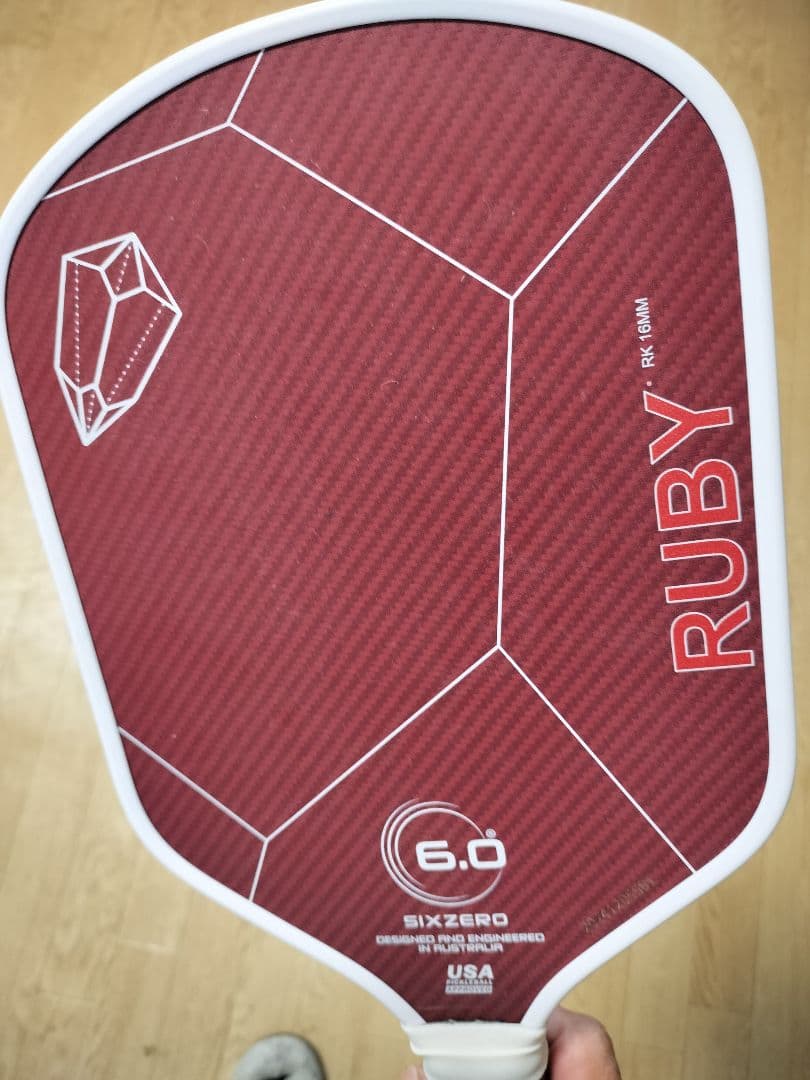 ピックルボール パドル SIXZERO RUBY 6.0ケース付き