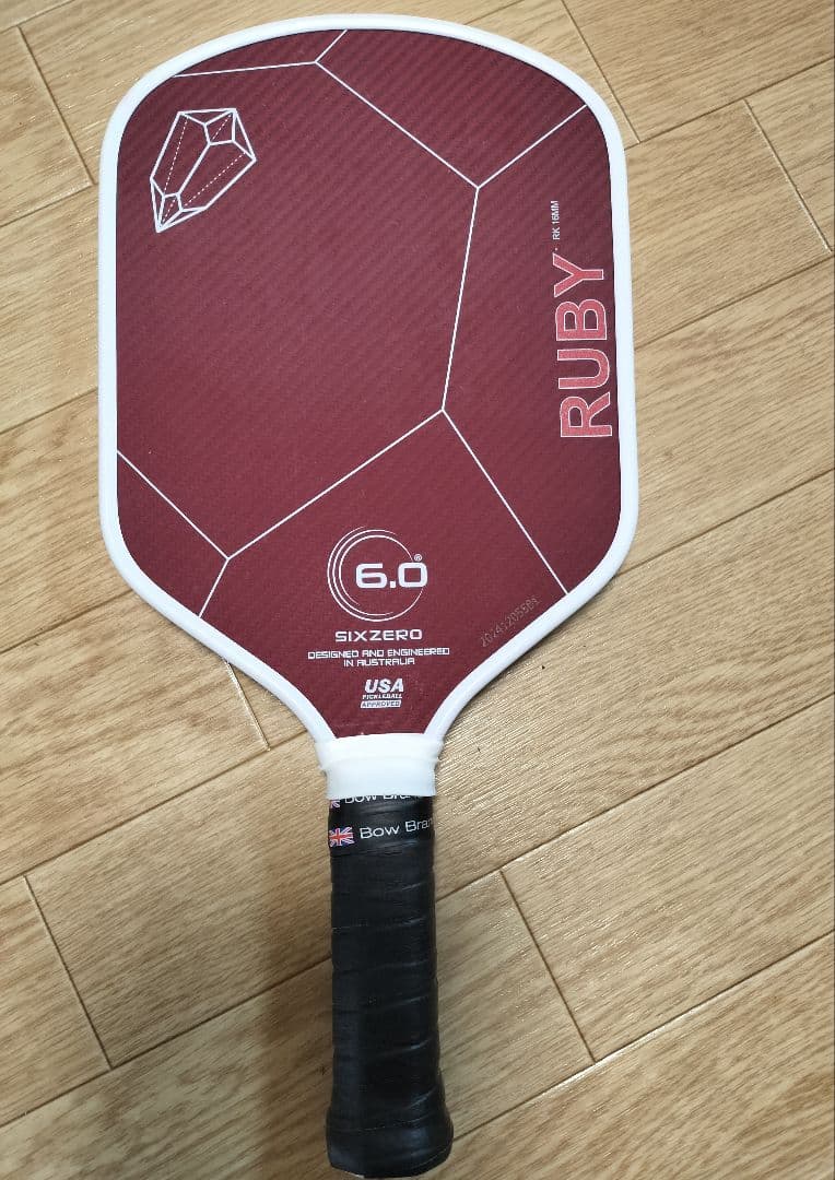 ピックルボール パドル SIXZERO RUBY 6.0ケース付き